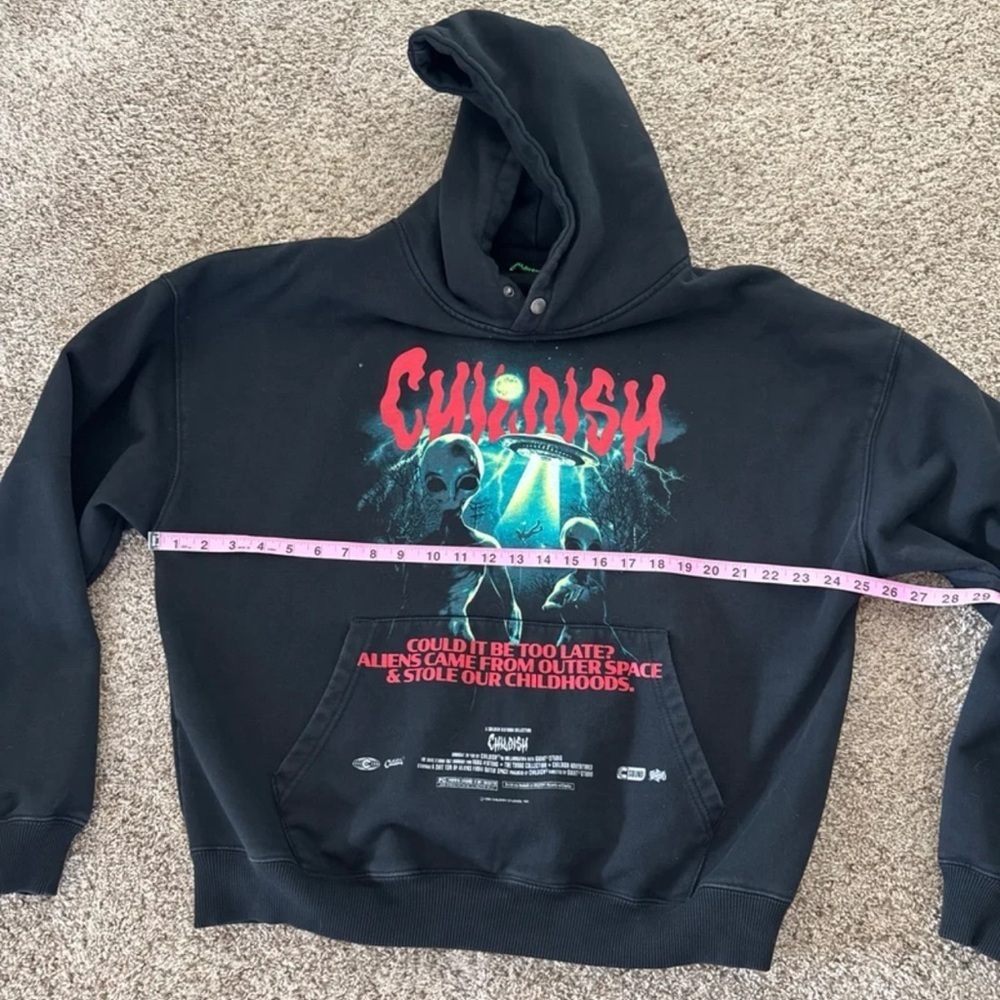 Childish Halloween Limited Edition Alien Abduction Hoodie size Large - Picture 11 of 12